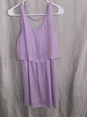 Charles Sleeveless Layered Chiffon Dress